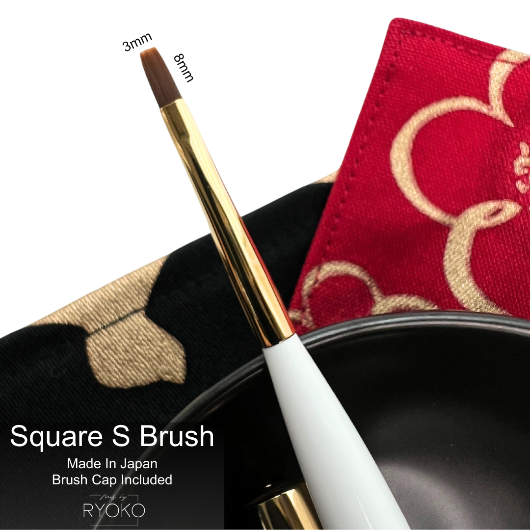 RYOKO Nail Art Brush / SQUARE S