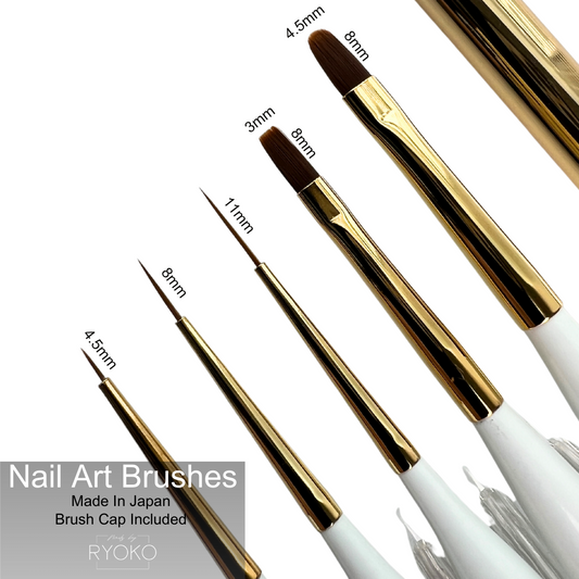 RYOKO Nail Art Brush / 5 Brush Set